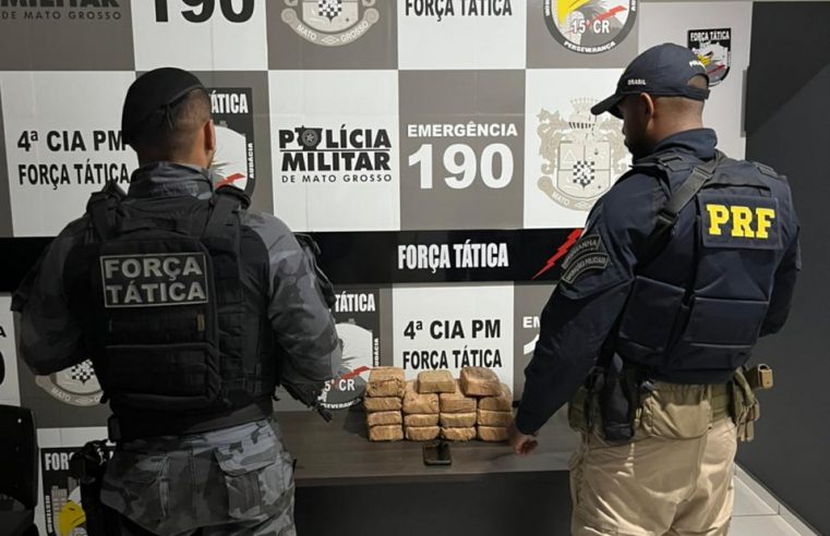 Força Tática e PRF apreende 15kg de cocaína escondidos em Jeep na MT-419 entre Guarantã do Norte  e Novo Mundo
