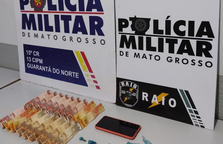 Equipe RAIO prende jovem por tráfico de drogas em Guarantã do Norte
