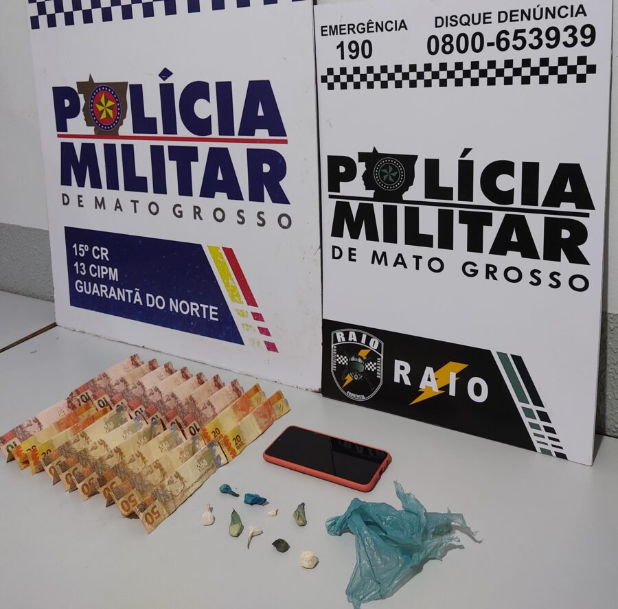 Equipe RAIO prende jovem por tráfico de drogas em Guarantã do Norte