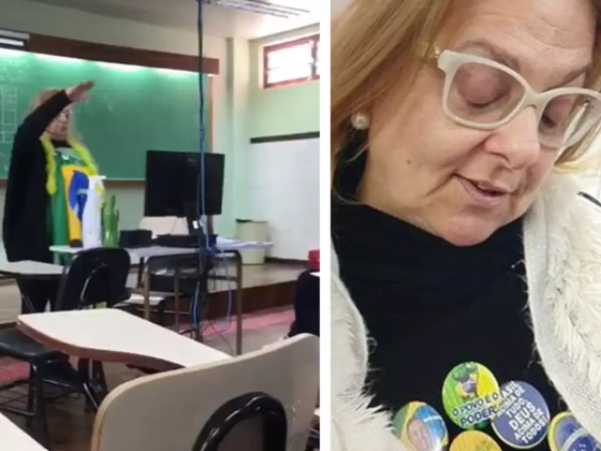 Colégio vai demitir professora suspeita de fazer saudação nazista em aula no Paraná
