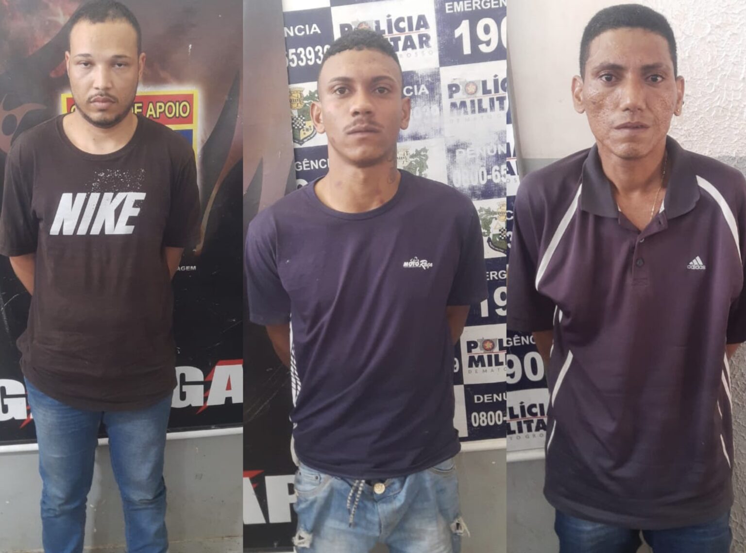 Latrocida fugitivo da PCE e mais dois são presos com arma e carro roubado em Várzea Grande