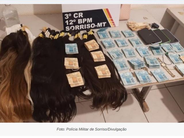 PM prende nora e mais três pessoas por furto de R$ 70 mil e cabelos para aplique da sogra em Sorriso