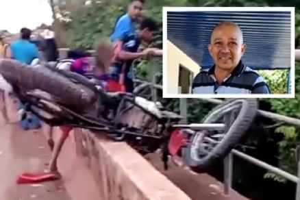 Motociclista tem braço decepado e morre após colisão em ponte