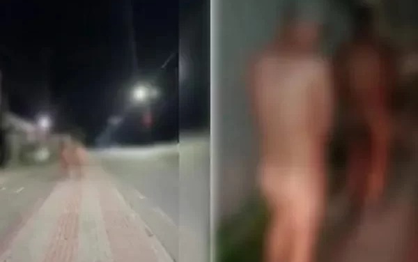 PR: homens são expulsos pelados de boate após suspeita de calote