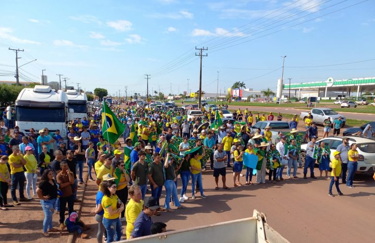 População de Guarantã do Norte a cada dia aumenta mais o movimento pró-Bolsonaro