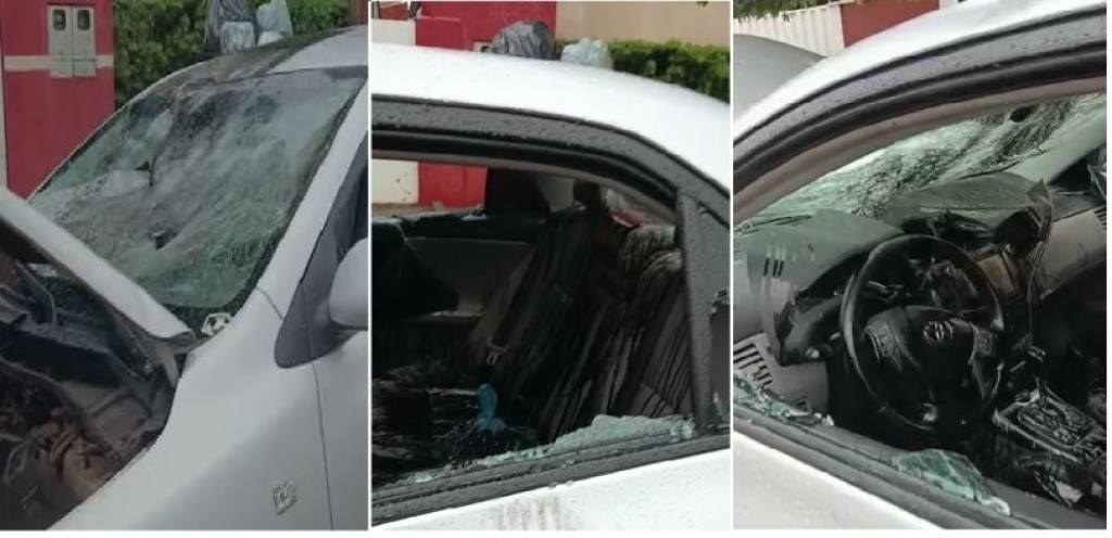 Marido ciumento desconfia de traição e quebra carro de patrão da esposa em MT