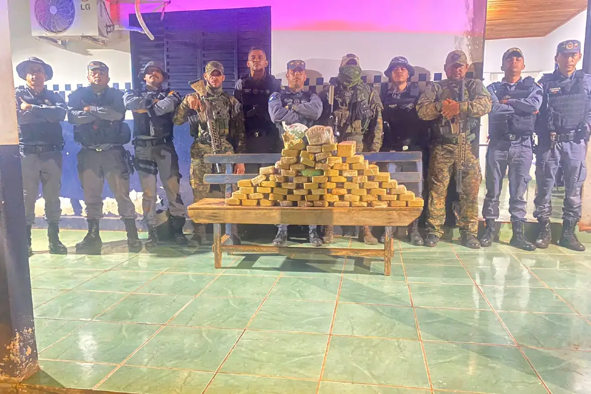 PM apreende 75 tabletes de cocaína avaliados em mais de R$ 2 milhões em São José do Xingu