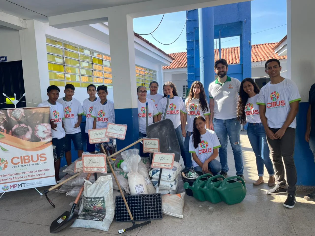 Projeto entrega insumos para implantação de hortas em escola de Sorriso e mais 7 municípios