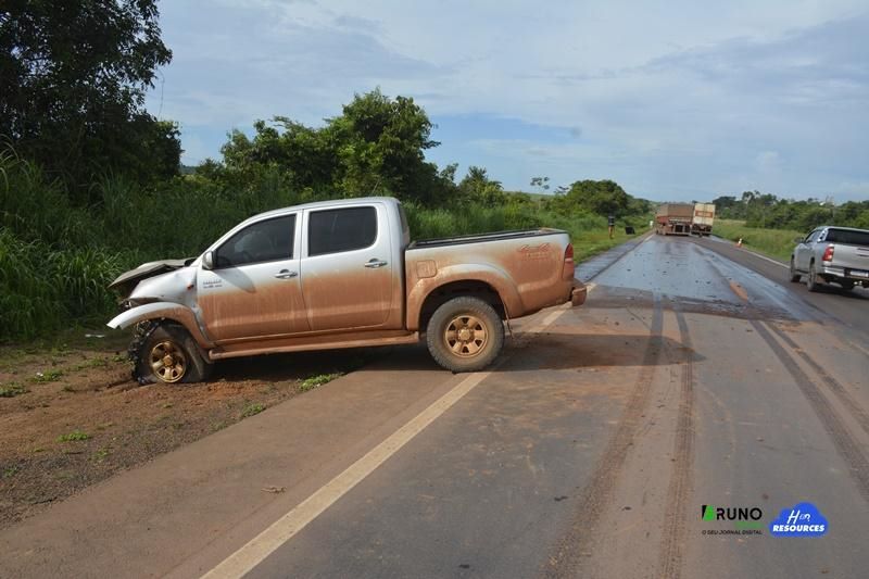 Acidente é registrado na BR 163 entre Matupá e Guarantã do Norte