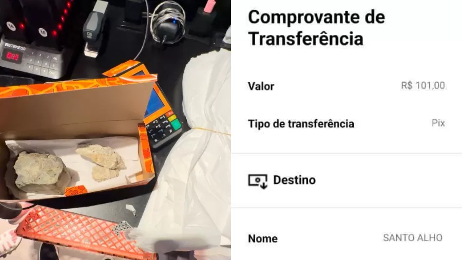 ‘Pão de cascalho’: cliente paga lanchonete com Pix falso e recebe lanche de pedra