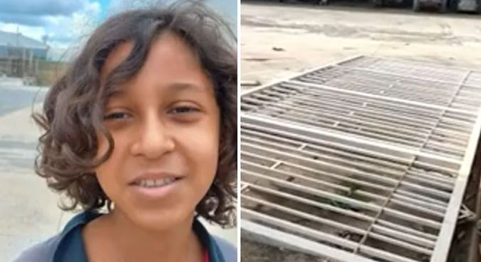 Criança de 10 anos morre ao ser atingida por portão enquanto ia para escola em MG