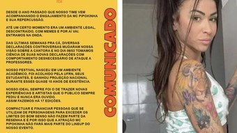 Após debochar de professores, MC Pipokinha tem show cancelado