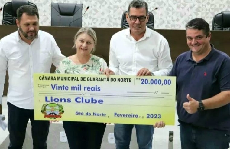 Recursos economizados pela Câmara Municipal vão ajudar Lions Clube realizar consultas e cirurgias oftalmológicas em Guarantã do Norte