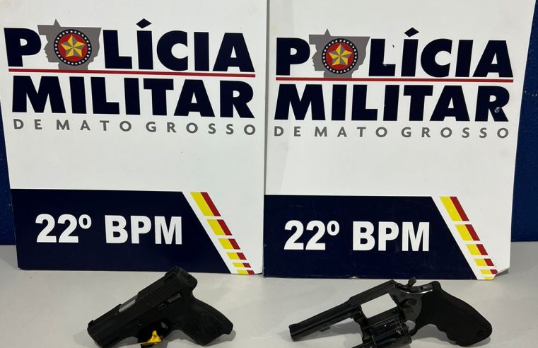 Polícia Militar prende suspeitos por porte ilegal de arma de fogo no Distrito de União do Norte.