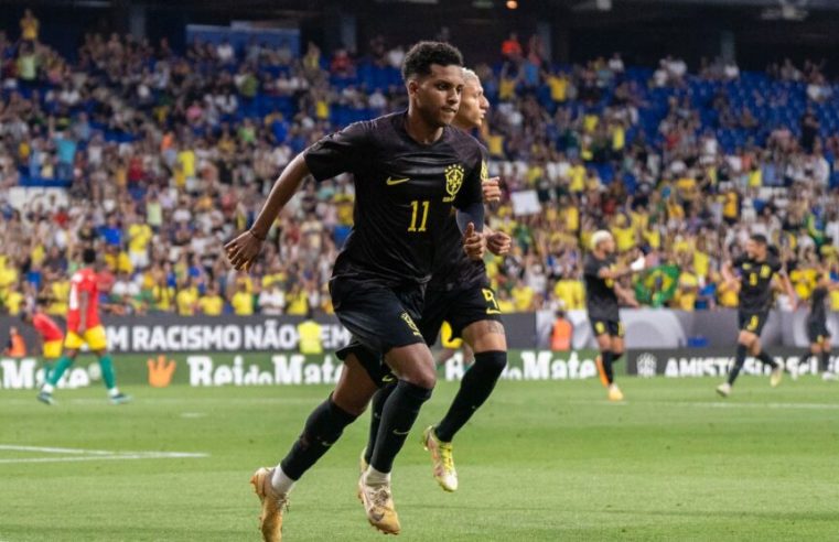 Brasil goleia Guiné e vence a 1ª após a Copa do Mundo