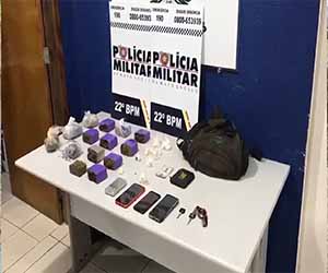 PM prende dois por tráfico ilícito de drogas e adulteração de sinal identificador de veículo em Peixoto de Azevedo.