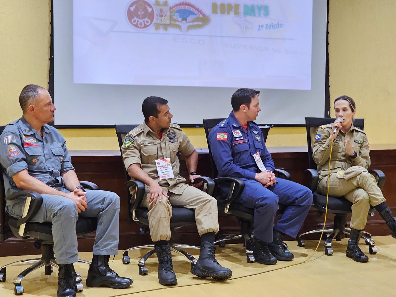 Bombeira Militar de Mato Grosso palestra no maior evento de salvamento em altura da América Latina