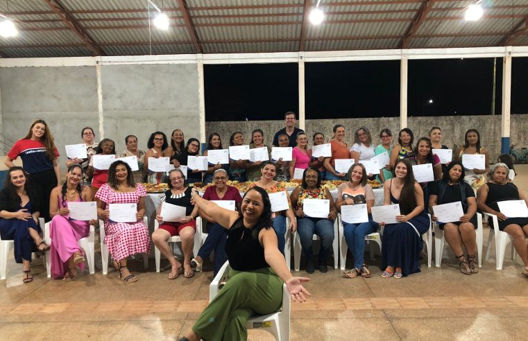 Curso de produção de salgados qualifica 39 alunas para mercado de trabalho em Guarantã do Norte.