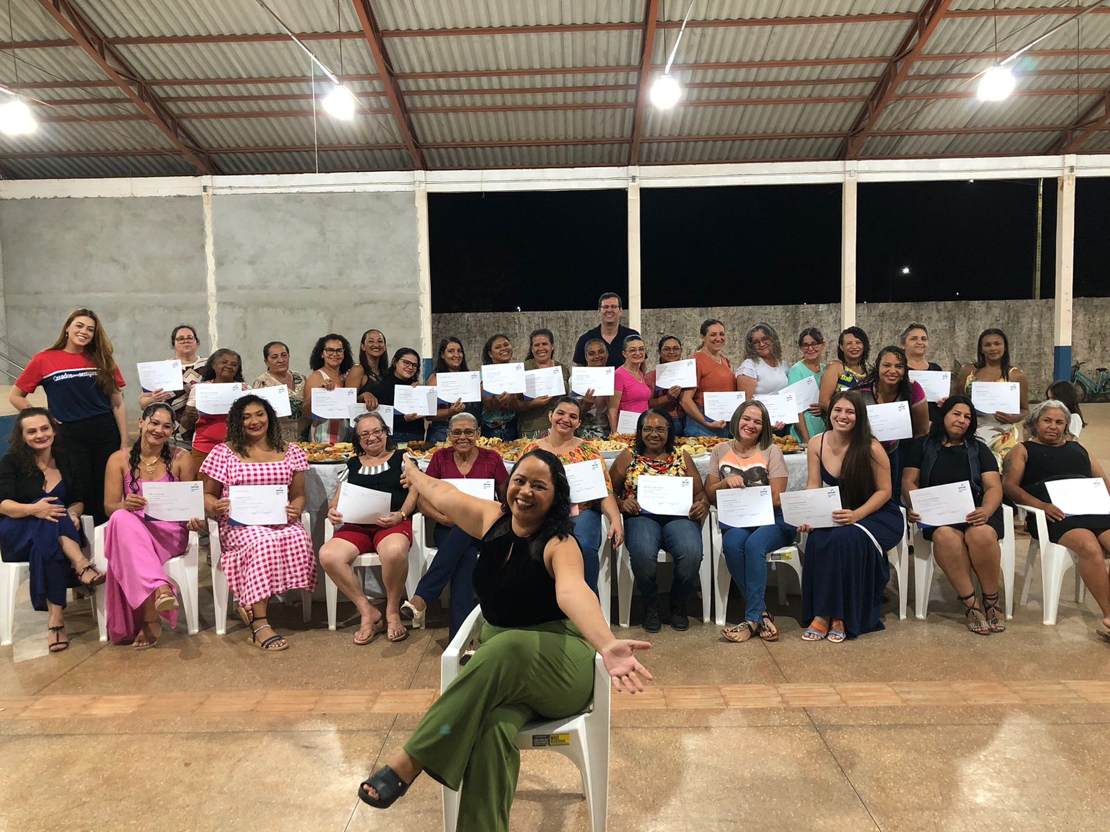 Curso de produção de salgados qualifica 39 alunas para mercado de trabalho em Guarantã do Norte.