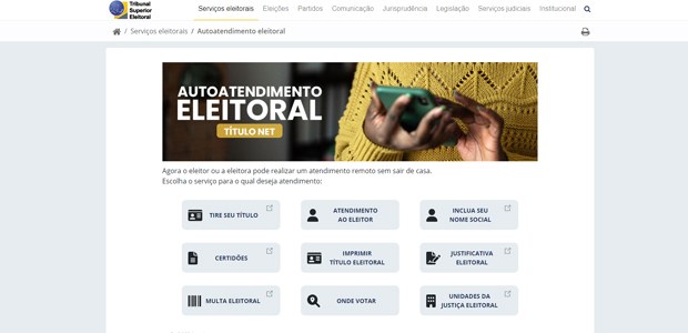 Autoatendimento Eleitoral: consulte e quite débitos sem sair de casa