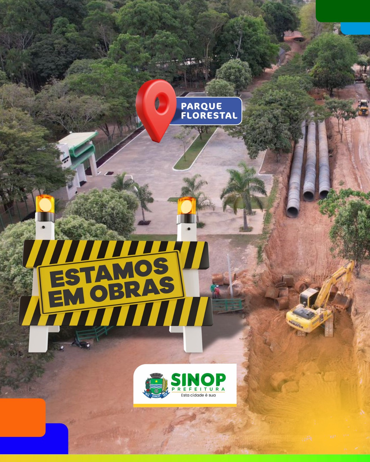 Entorno do Parque Florestal começa a ser transformado com avanço do fechamento de valas