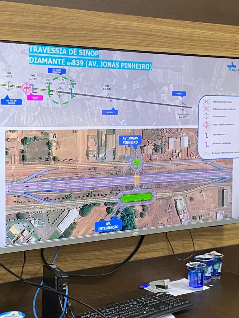 Executivo Municipal e diretoria da Nova Rota Oeste ajustam últimos detalhes para obras na BR-163 em Sinop