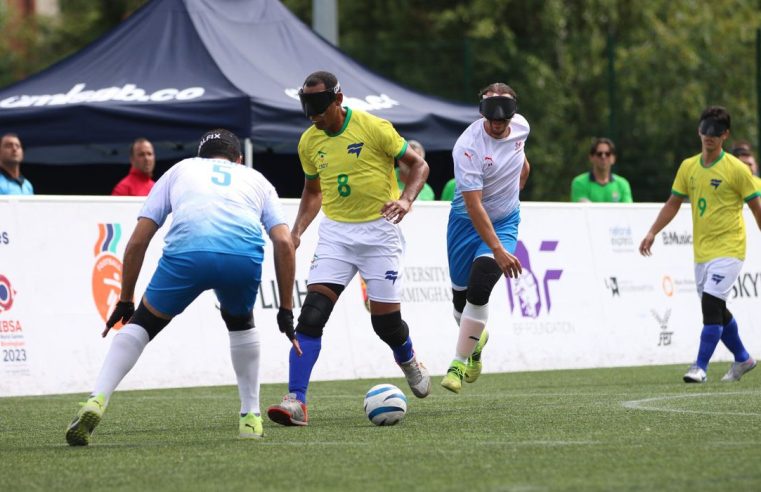 Seleção brasileira de futebol de cegos garante vaga nos Jogos de Paris                                                                                                                                                                                                                                                                                                     n