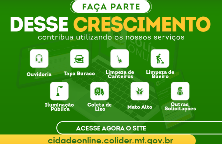 Prefeitura de Colíder facilita atendimento ao cidadão através do canal Cidade Online