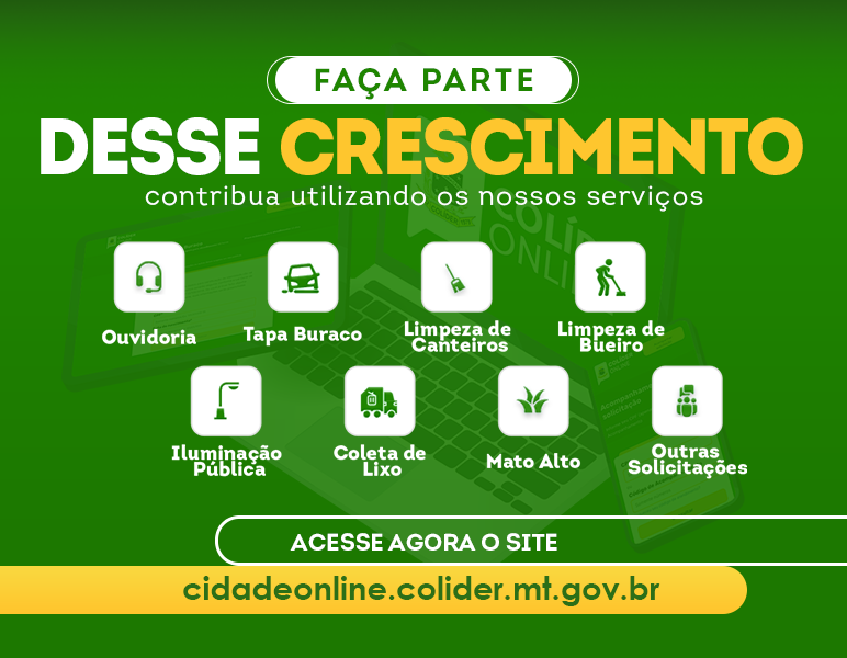 Prefeitura de Colíder facilita atendimento ao cidadão através do canal Cidade Online