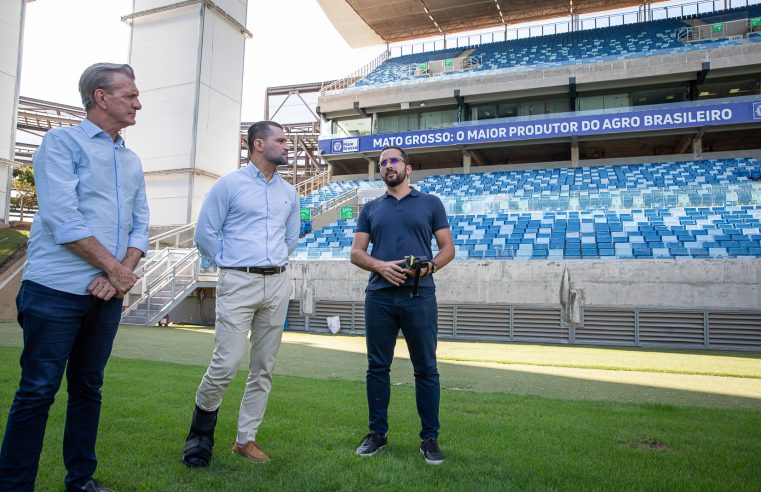 MT recebe equipe técnica da CBF e expectativa é que Arena Pantanal sedie jogos do Brasil