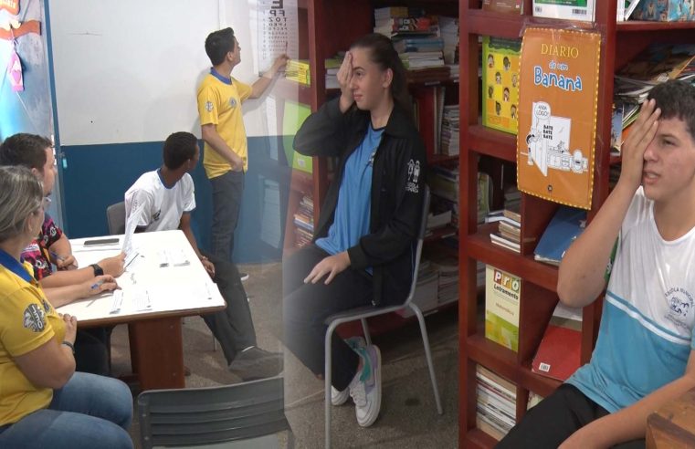 Lions Clube de Guarantã do Norte atende alunos da escola Sueli Olmira com o projeto “bem-estar da visão”.