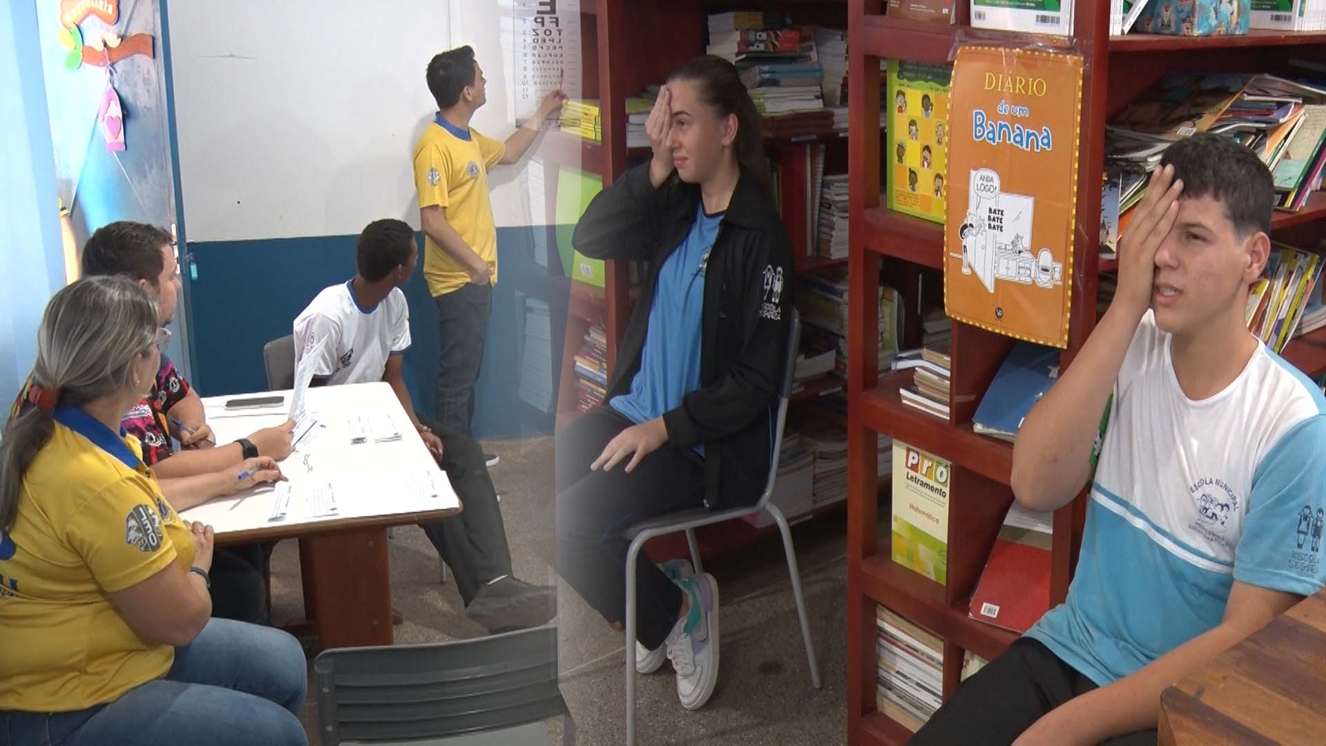 Lions Clube de Guarantã do Norte atende alunos da escola Sueli Olmira com o projeto “bem-estar da visão”.