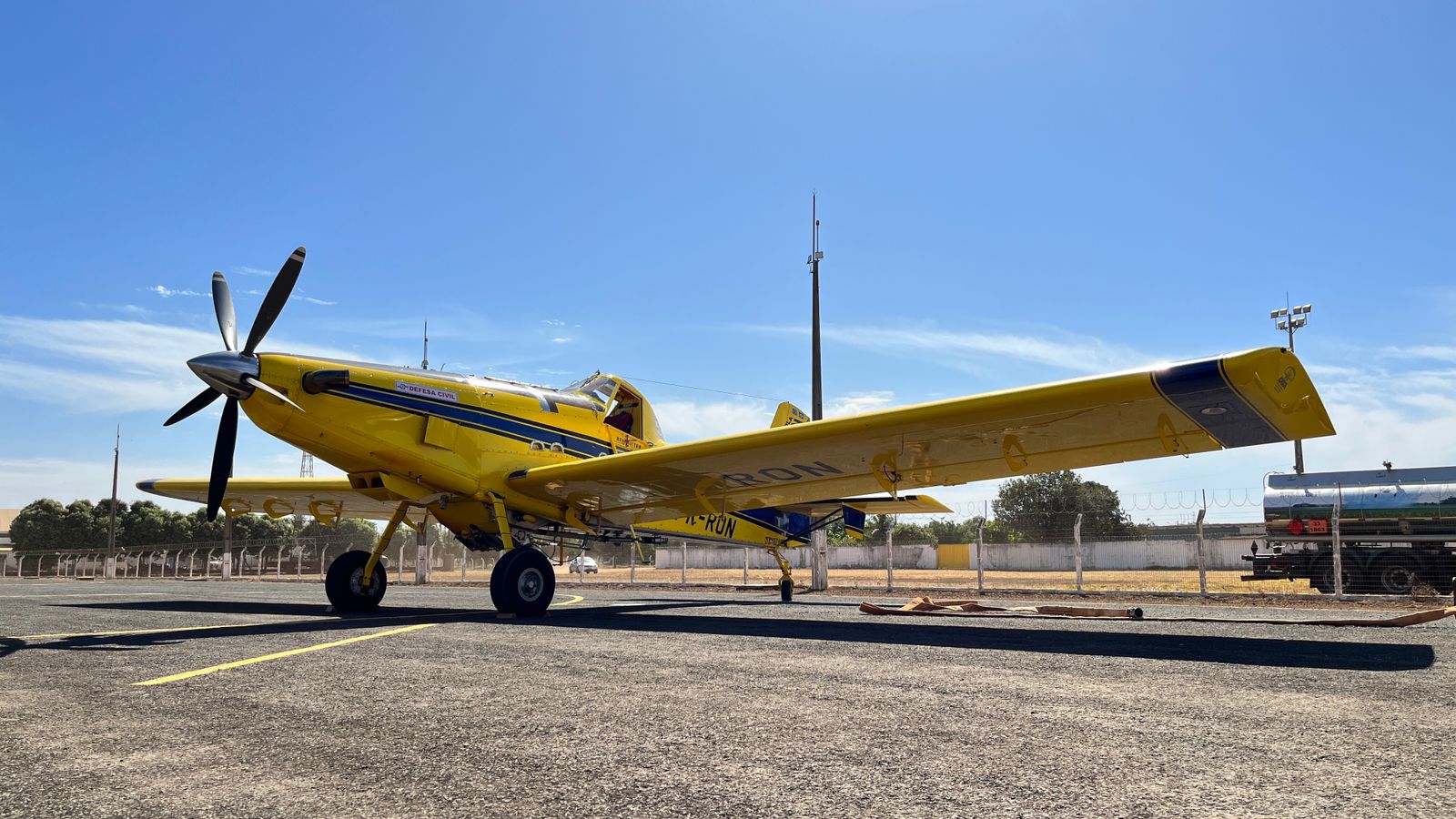 Avião da Defesa Civil reforça ações de combate a incêndios na Região Sul de MT