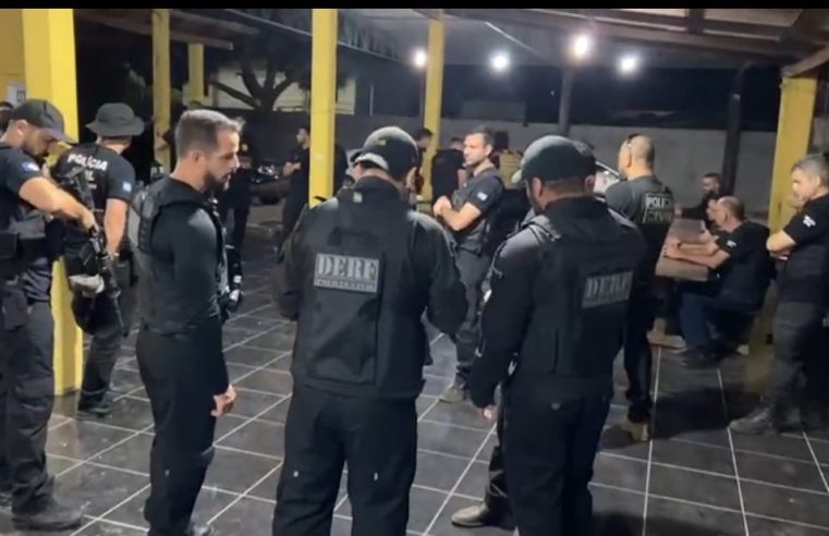 Polícia Civil prende oito pessoas durante operação de combate ao tráfico e roubos em Sinop