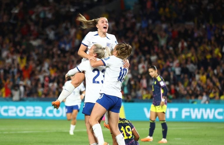 Inglaterra elimina Colômbia e pega anfitriã Austrália na semi da Copa