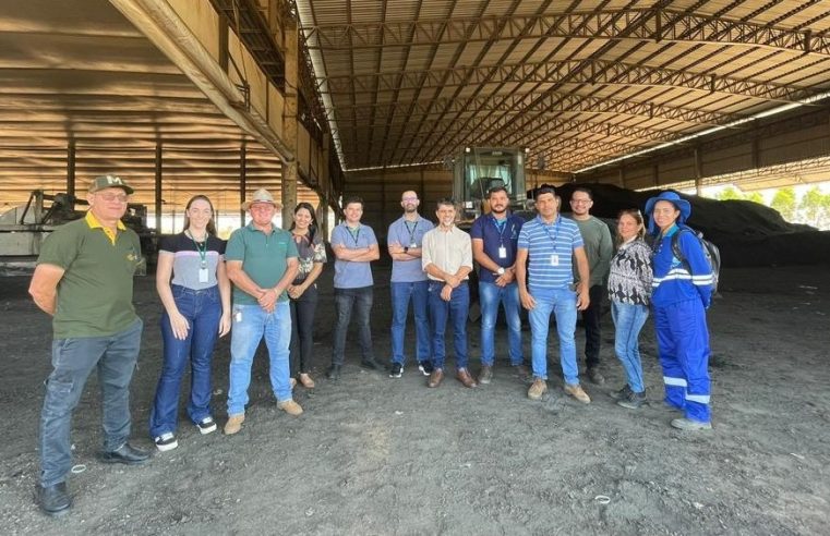 Gestores e técnicos visitam usina de compostagem em Lucas do Rio Verde