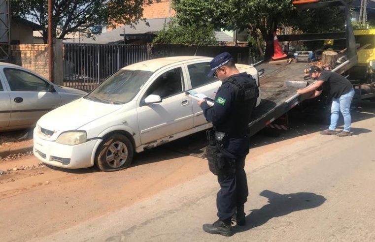 Segurança Pública recolhe mais de 60 veículos abandonados em Lucas do Rio Verde