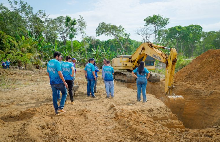 Equipes do planejamento e engenharia realizam visita técnica em obras da Prefeitura