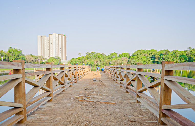 Secretaria de Obras avança em revitalização do Lago Ernani José Machado