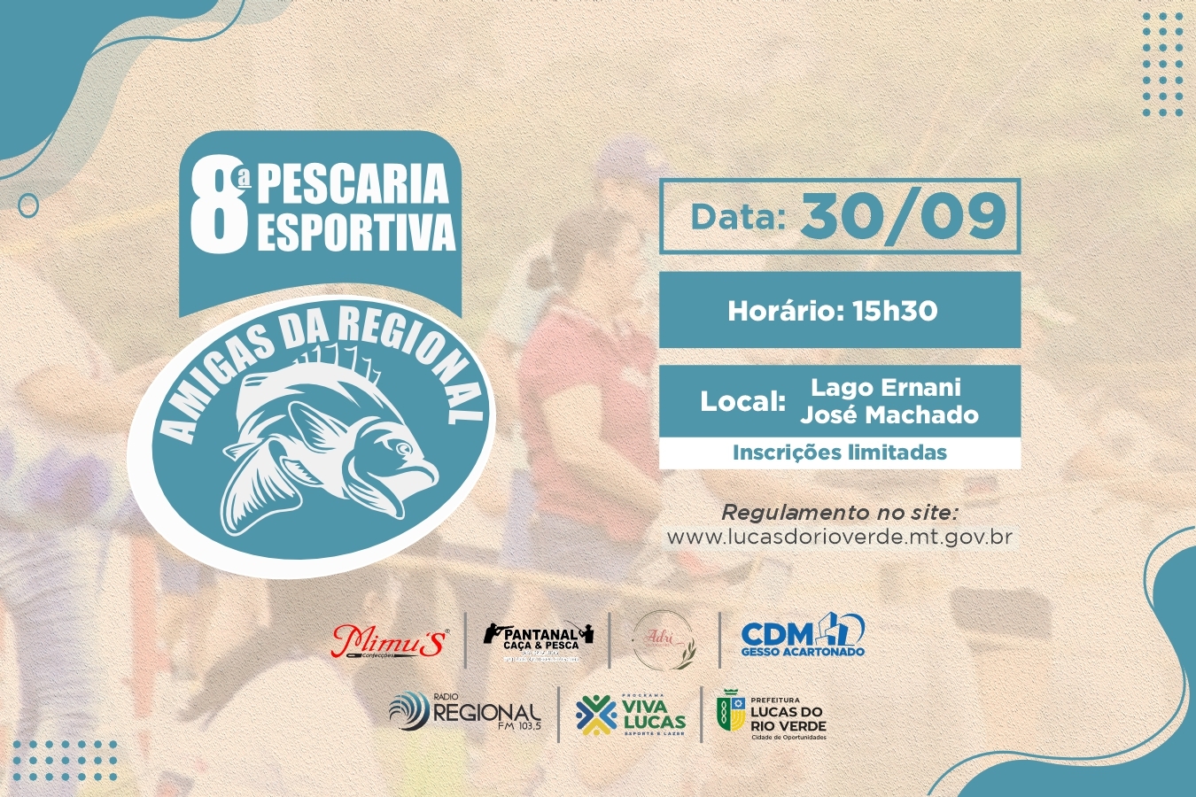 Inscrições para 8ª Pescaria Esportiva estão abertas