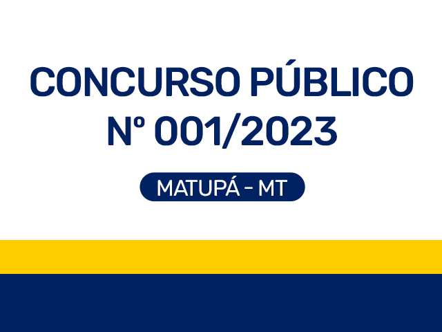 CONCURSO PÚBLICO Nº 001/2023