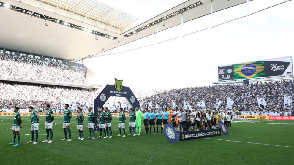 Em jogo de duas expulsões, Corinthians e Palmeiras ficam no empate pelo Brasileirão