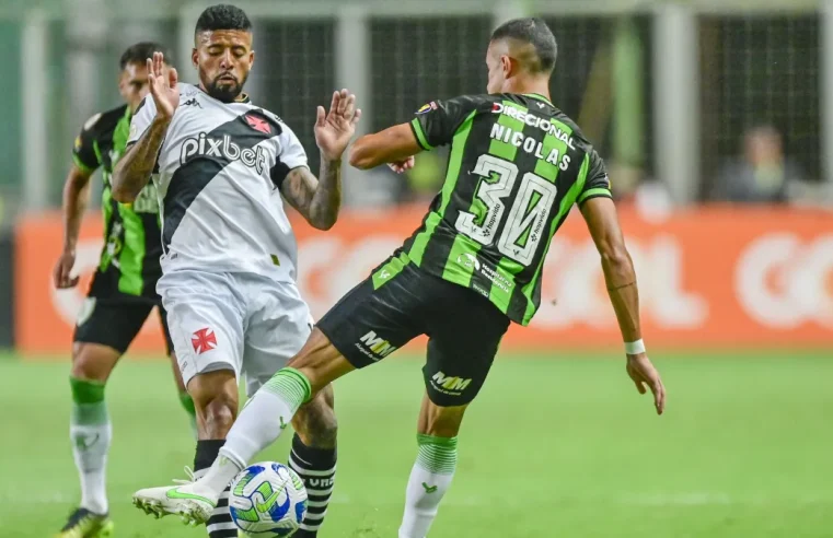 Com gol no fim, Vasco vence América-MG e deixa o Z4 do Brasileirão após quatro meses