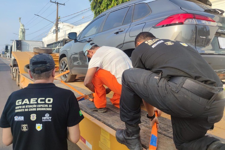 Gaeco realiza apreensão de veículos e sequestro de bens em Itaúba e mais 2 municípios