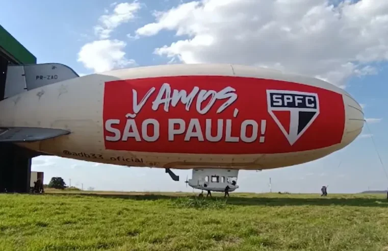 Copa do Brasil: São Paulo lança dirigível para fortalecer torcida antes da final