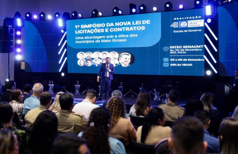 Cerca de 800 servidores de prefeituras de MT participaram de Simpósio sobre a Nova Lei de Licitações e Contratos