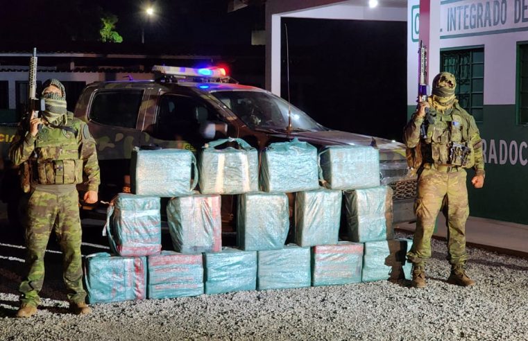 Gefron apreende 450 quilos de droga e causa prejuízo de R$ 8,2 milhões ao tráfico