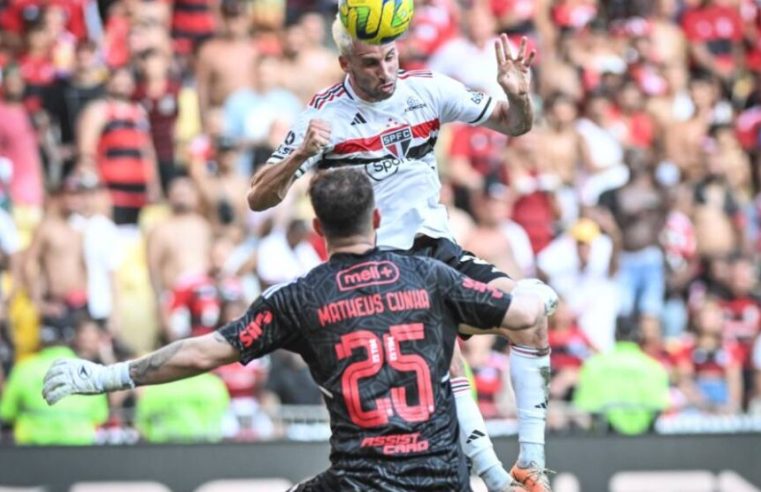Com gol de Calleri, São Paulo vence Flamengo no Maracanã e sai em vantagem na final da Copa do Brasil