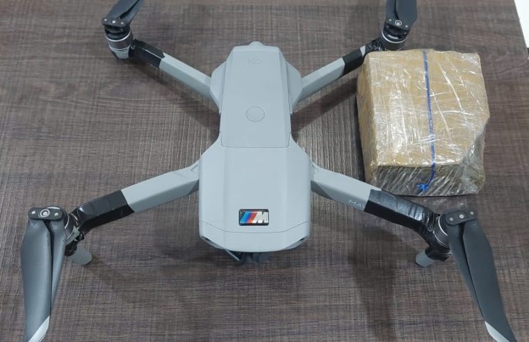 Policiais penais abatem drone e impedem entrada de droga na Mata Grande