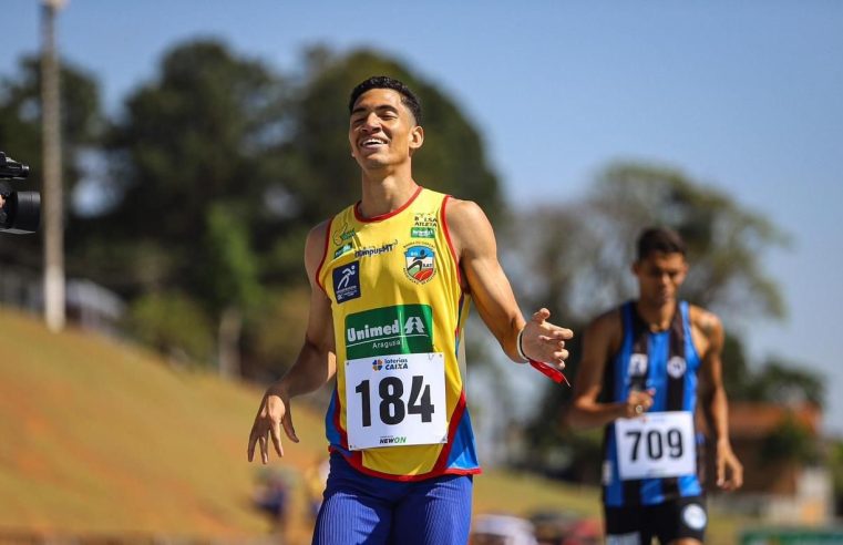 Atleta do projeto Olimpus garante dois ouros e bate recorde no Campeonato Brasileiro de Atletismo Sub-23